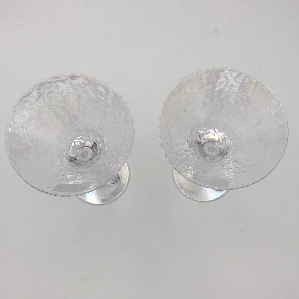 Tommy Bahama Iridescent Martini Glasses Set of 2